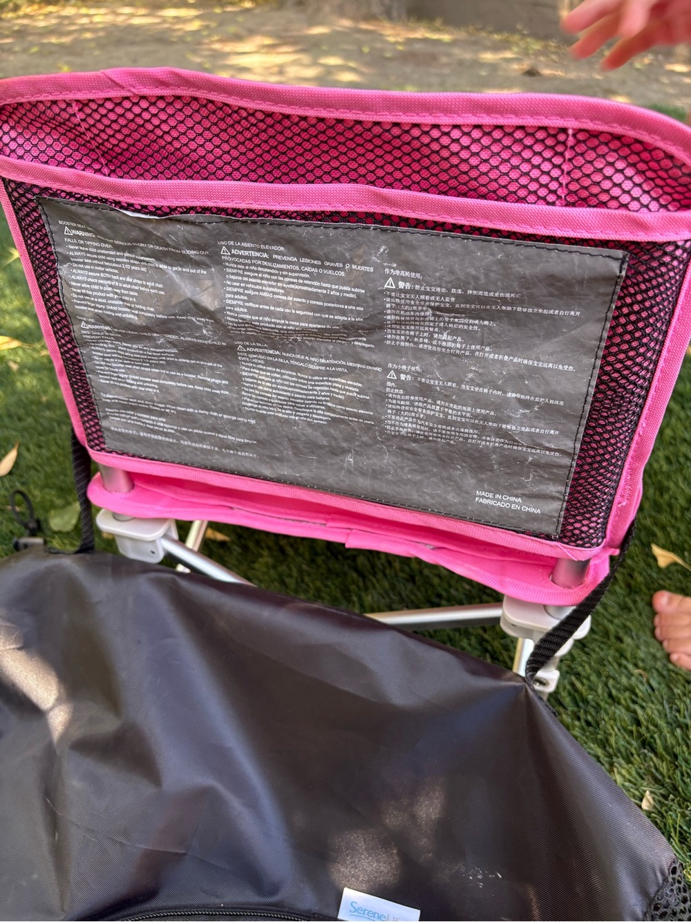 Pink Portable Booster Seat with Tray - Picture 5 of 7